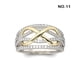 thumbnail image 4 of Guardurnaity Anillo de mujer elegante cristal cruzado decorativo mano joyería chapado vacaciones aniversario decoración colgante colgante Ropa, zapatos y accesorios Miscelánea Talla 11 Guardurnaity AP015524-07, 4 of 6