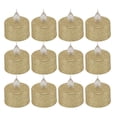 thumbnail image 3 of Tea Light, Environmentally Friendly Lifelike Flameless LED Candle Light Battery Operated  For Party For Christmas Gold, 3 of 8