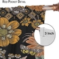 thumbnail image 5 of Boho Flower Curtains for Living Room, Vintage Paisley Floral Window Treament for Bedroom, Retro Bohemian Floral Print Blackout Drapes 2 Panel Sets,52x84 Inch, 5 of 6