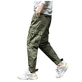 thumbnail image 4 of Wyzesi Plus Size Pants for Men Fall Colors Jogging In Spring and Summer Relaxing and Relaxing Beach Vacation Nine Point Sweatpants Christmas Casual Pants Costumes, 4 of 7