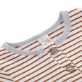 thumbnail image 4 of PENGXIANG Baby Knitted Romper Short Sleeve O-neck Button Up Jumpsuit, 4 of 5