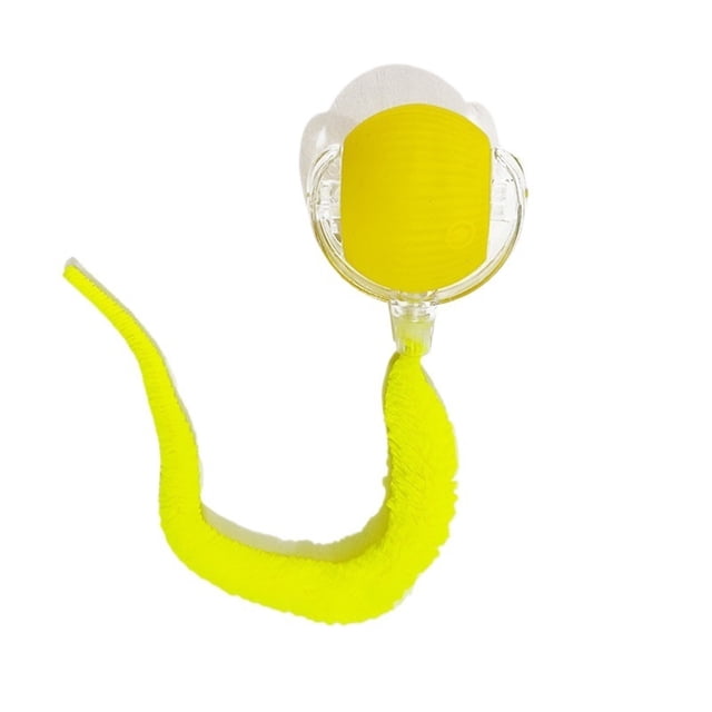 Interactive Cat Toy Ball, Upgraded Interactive Electric Rolling Ball with Teasing Tail, Moving Cat Toy