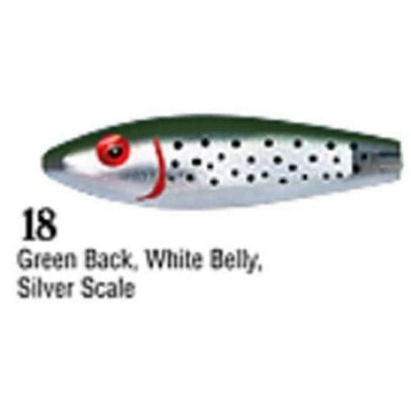 L&S Mirrolure Spotted Trout 1/2Oz 3 3/8" Green Back/Silver TTR-18