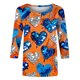 thumbnail image 5 of Xuyuer Womens Valentine T Shirts Love Heart Printed Graphic Tee Tops Spring Shirts Halloween Round Neck 3/4 Length Sleeve Graphic Tee Tops Fashion Casual Printed T-Shirt Top, 5 of 6