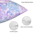 thumbnail image 5 of YFYANG Square Decorative Throw Pillow Case (Without Pillow Insert), Pink Paisley Pattern Bedroom Sofa Car Cushion Cover, 12"x12", 5 of 9