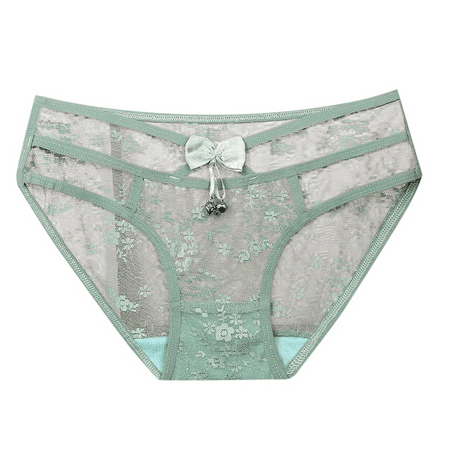 Fulorrnie Underwear for Women Juniors Plus Size Briefs Comfort Seamless Panty Sexy Chic Cute Breathable Panties Green M