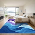 thumbnail image 3 of ODIKA 3'x5' Machine Washable Non-Slip Area Rug, Abstract Purple High Traffic Rug, Purple, 1067519, 3 of 7