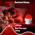 thumbnail image 3 of PYYNA-670nm red Night Light, Light Therapy Lamp, Dinosaur Egg 2-in-1 Sensory Lights for Autism, for Sensory Room Must-Have - 7 Color Modes with Remote & Timer for Christmas, Birthdays (White), 3 of 4