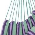thumbnail image 6 of Distinctive Cotton Canvas Hanging Rope Chair with Pillows Green, 6 of 12