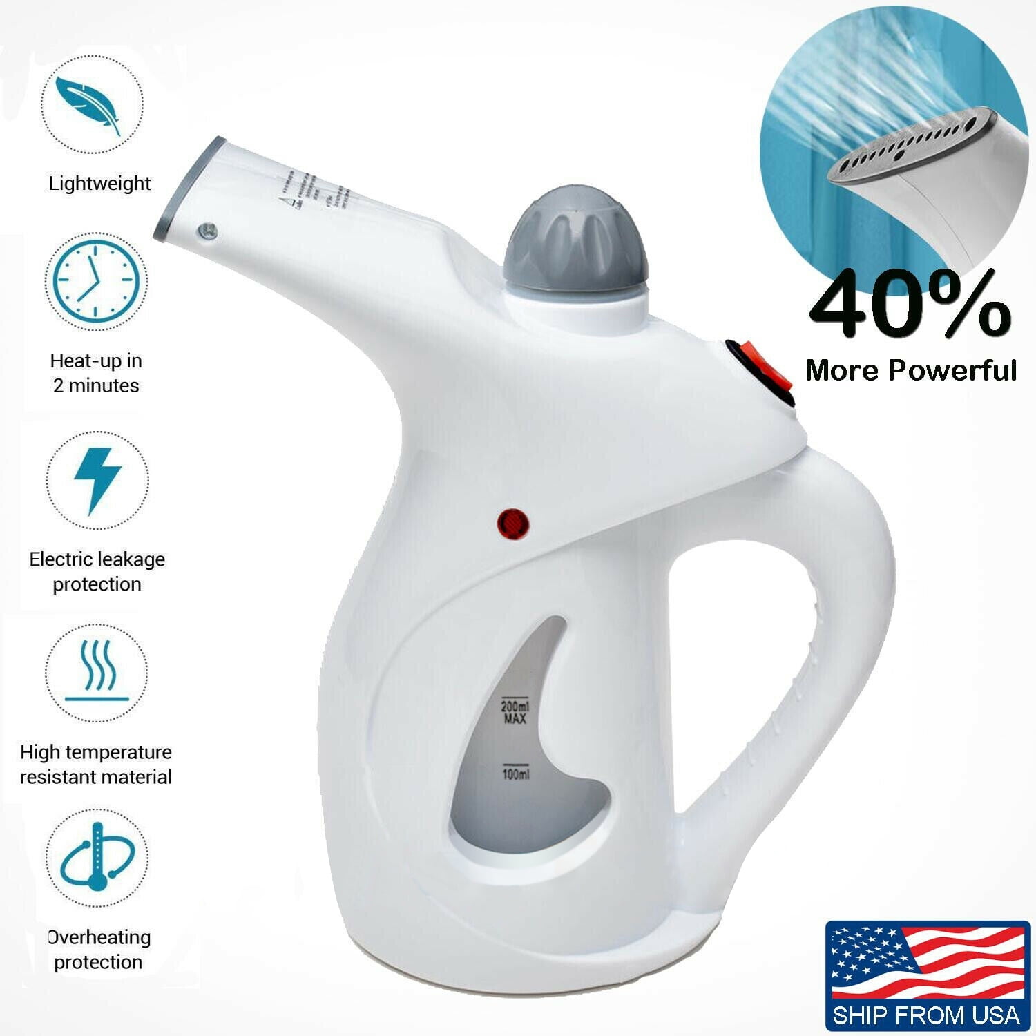 can you use a fabric steamer on your face