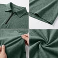 thumbnail image 6 of LTTVQM Quarter Zip Up Pullover for Men Collar Shirts Long Sleeve Golf Tops 2026 Spring Athletic Casual Workout Dark Green M, 6 of 7