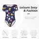 thumbnail image 4 of Balery Colorful Jellyfish Body de cuello redondo de manga corta para mujer Tops de manga corta Tops básicos-Medium, 4 of 7