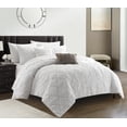 thumbnail image 2 of Chic Home Cuomo 9-Piece Geometric Comforter Set, King, White, 2 of 5