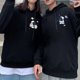 thumbnail image 4 of Astronauta estampado versión coreana suelto e informal todo-fósforo simple calle hip-hop sudadera con capucha pareja chaqueta, 4 of 4
