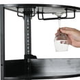 thumbnail image 6 of DEXTRUS Corner Bar Cabinet Modern 5 Tier, 1 Door, LED Light, Power Outlets, Glass Holder, 62 in, 6 of 9