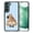 French Bulldog Butt Looking Back, variant on WIRESTER Shockproof Soft Rubber Cover Case for Samsung Galaxy S22 6.1" 2022, Schnauzer Dog Butt Looking Back On Light Blue Background