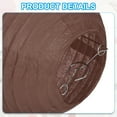 thumbnail image 3 of Uxcell Round Paper Lanterns, Decorative Hanging Lanterns Lamp Party Decorations for Birthday Wedding Home Brown 6 in, 3 of 6