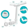 thumbnail image 2 of Swimming Pool For Swimming Pool And Ground Swimming Pool Adjustable Double Head Spray Pool Sprayer Cooler Spa Water Source High Pool Spray Source. 10 Ft Garden Hose with Nozzle Hose Attachment for Dog, 2 of 3