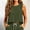 Army Green women sleeveless crop top a1, variant on SSZMDLB Women Sleeveless Crop Top Round Neck Solid Basic Tank Top Casual Summer Tops Slim Fit Holiday Outfits Workout Clothes, Army Green M