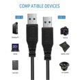 thumbnail image 4 of iMBAPrice 6ft USB 3.0 Male High Speed  Cable, Up to 5 Gbps Fast Blazing Transfer Speed - 1Pack, 4 of 6