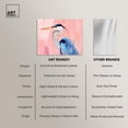 thumbnail image 6 of Rosy Dawn Heron Acrylic Costal Wall Art by Art Remedy, Ready to Hang, 36 x 30, 6 of 7