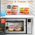thumbnail image 5 of Nifogo 20 Sets Portion Cups with Lids, Double Compartment Condiment Containers, Snack Pack Containers for Commercial Takeaway, 5 of 9