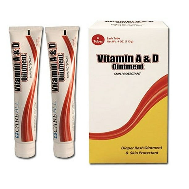 Careall Vitamin A&D Ointment,4 Oz Tube, Pack of 6