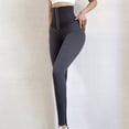 thumbnail image 5 of Womens Fleece Lined Corset Leggings with Adjustable Body Shaping Waist Trainer Yoga Pants Slimming Warm Thermal Leggings, 5 of 7