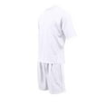 thumbnail image 5 of YLSDY Men's Two Piece Oversized Street Wear Sets Shorts Sets Short Sleeve Crew Neck and Hip Hop Drawstring Solid Shorts Summer Casual Workout Homewear Outfits White XL, 5 of 8