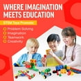 thumbnail image 2 of Brickyard Building Blocks STEM Toys & Activities - Educational Building Toys with 163 Pieces, Kid-Friendly Tools, Design Guide and Toy Storage Box, 2 of 9