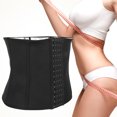 thumbnail image 4 of Belly Wrap, 4 Row Button Comfortable Skin Tight Fit Evenly Distributed Wrap Waist Trainer Adjustable  For Yoga For Girls S,M,L,XL,XXL, 4 of 8