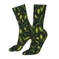 thumbnail image 5 of Uemuo Green Branch Olive for 16in Socks, Cotton Socks Sports Socks Knee High Socks Comfortable Socks For Men, Women, 5 of 7