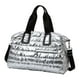 thumbnail image 4 of Bolsa deportiva para gimnasio, bolsa de viaje, elegante bolso de mano para mujer, a la moda, con cierre ajustable. Plata, 4 of 9