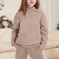 thumbnail image 2 of Toddler Girl Fall Outfits Set Hoodies and Sweatpants Sets Trendy Jogging Workout Sweat Suits Fall Winter Clothes 2-3 Years, 2 of 4