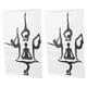 thumbnail image 3 of Adhesivo de decoración de pared 3d ANGGREK patrón de arte pegatinas de pared pose de yoga, 3 of 8