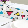 thumbnail image 4 of Yayeee Table Runner 70 inches Long Home Kitchen Dinning Party Decoration, Red Triangles, 4 of 7