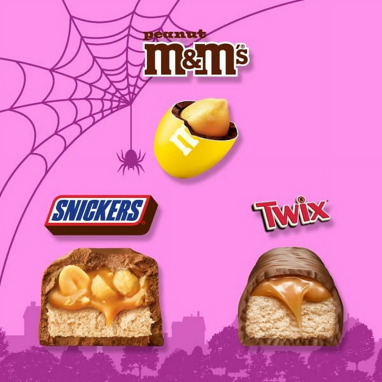 M&M's Peanut, Snickers & Twix Milk Chocolate Halloween Candy