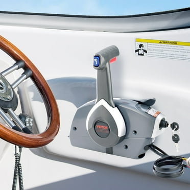 KFFKFF Outboard Box Side-Mounted Throttle Remote Control for Evinrude Johnson