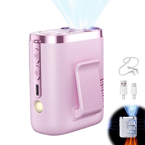 Portable Waist Fan with Ice Cooling,Portable Fan Rechargeable