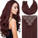 thumbnail image 1 of Caliee Extensiones de cabello con clip en cabello humano con clip en extensiones de cabello de doble trama sin costuras de alta calidad, 7 unidades, 4.23 oz, cabello sedoso, recto y grueso, extensione, 1 of 1