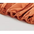 thumbnail image 4 of Chezmoi Collection 6-Piece Rust Orange Sheet Set King - Extra Soft Breathable Brushed Microfiber Bed Sheets with 15" Deep Pocket & 4 Pillowcases, 4 of 5