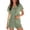 Green, variant on SuDongPo Womens Pajamas Set Button Up Pjs Short Sleeve Ruffle Sleepwear Notch Collar Bride Soft Pj Lounge Sets