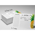 thumbnail image 6 of Inkdotpot 4x6 Inch Recipe Cards (Set of 50) , Thick Double Sided Premium Card Stock- Modern Style White Recipe Notecards for Weddings- Bridal- Baby Shower - Pineapple Theme, 6 of 6