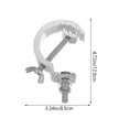 thumbnail image 2 of RENACLIPY 2 Pcs Pinces de Treillis de Lampe de Scène en Aluminium Robuste avec Bouton Réglable pour Éclairage, 2 of 8