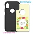 thumbnail image 2 of DistinctInk Custom SKIN / DECAL compatible with OtterBox Commuter for iPhone XS MAX (6.5" Screen) - Be Blessed - Floral Pattern Yellow, 2 of 5