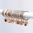 thumbnail image 2 of 60 Pack Rustproof Round Curtain Rings 1.26 Inch Inner Diameter Solid Steel Curtain Drape Sliding Eyelet Rings Drapery Rings Window Hardware Clip Rings-week, 2 of 2