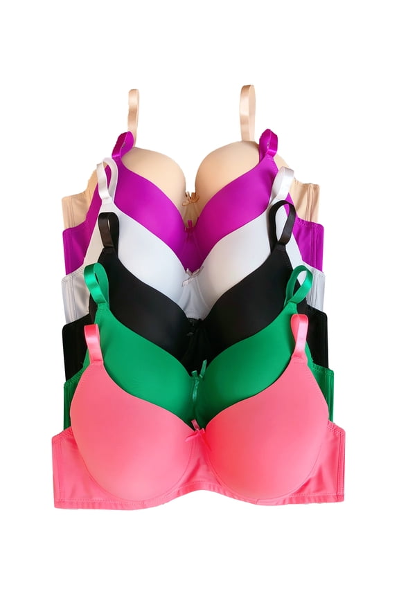 Women Bras 6 Pack of Bra B Cup C Cup D Cup DD Cup DDD Cup 38D (S3907)