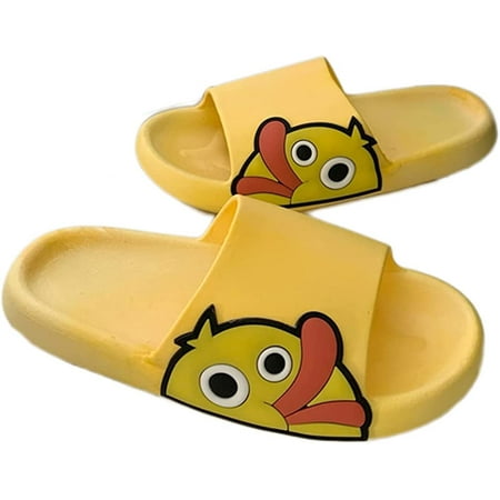 

PIKADINGNIS Duck Face Unisex Bedroom Slipper Open Toe Slippers Anti-Slip Soft Casual Cool Bathroom Shoes for Indoor and Outdoor