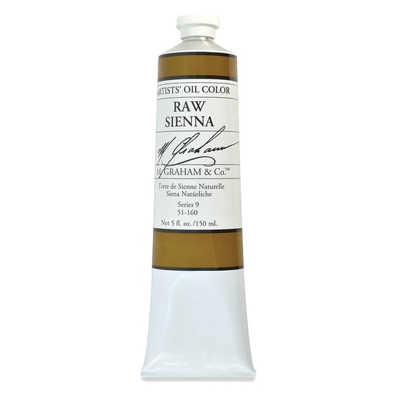 M. Graham Artists' Oil Color - Raw Sienna, 148 ml tube