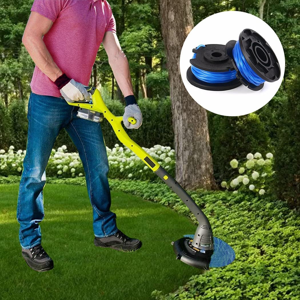 HAHDAXIA String Trimmer Replacement Spool Line 11ft 0.065 18 Volt 24V 40V Compatible with Ryobi One AC14RL3A Weed Eater String Autofeed 522994001 Cap Cordless Trimmer Line 20 Spool Walmart